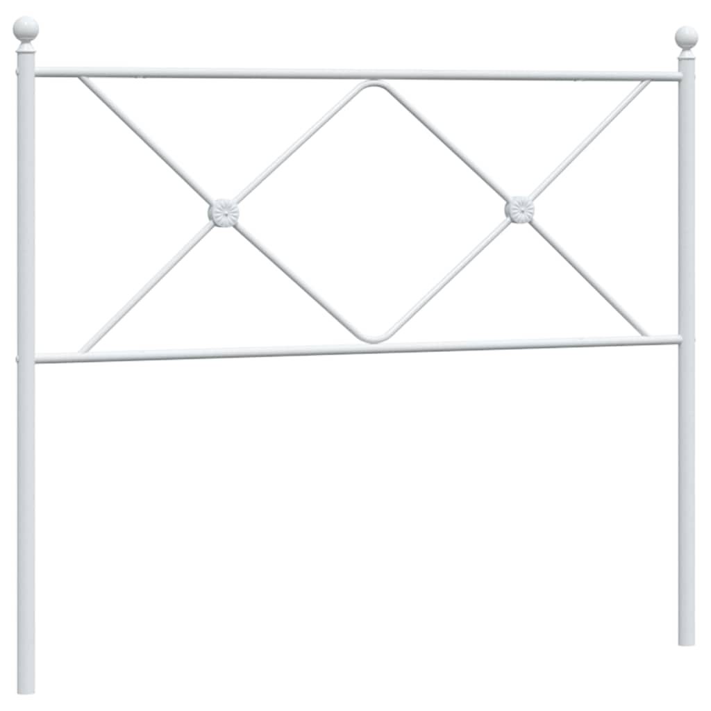 Vidaxl vervangend hoofdbord 107 cm metaal wit