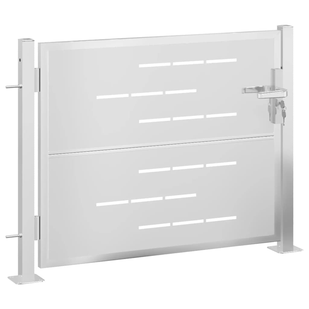 Brama VidaXL 100x75 cm ze stali nierdzewnej