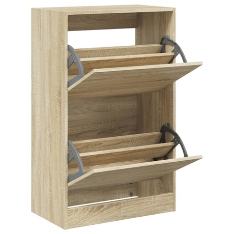 Szafka na buty VidaXL 60x34x96,5 cm z drewna konstrukcyjnego w kolorze dębu sonoma