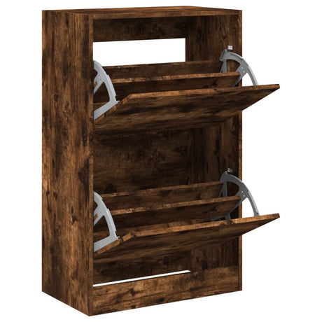 Szafka na buty Vidaxx 60x34x96,5 cm drewno przetworzone, dąb wędzony