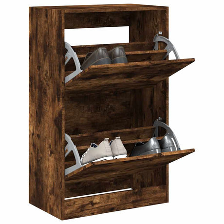Szafka na buty Vidaxx 60x34x96,5 cm drewno przetworzone, dąb wędzony