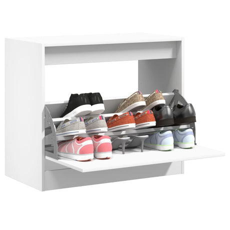 Szafka na buty Vidaxx 80x42x69 cm z drewna konstrukcyjnego w kolorze białym