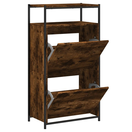 Szafka na buty Vidaxx 60x34x112 cm drewno przetworzone, dąb wędzony