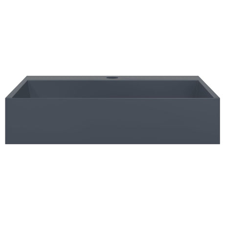 Umywalka Vidaxx 50x38x11 cm z odlewu mineralnego, marmuru w kolorze antracytowym