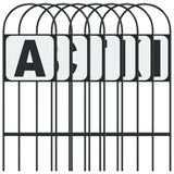 Vidaxl dressuurletters 8 st staal