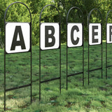 Vidaxl dressuurletters 12 st staal