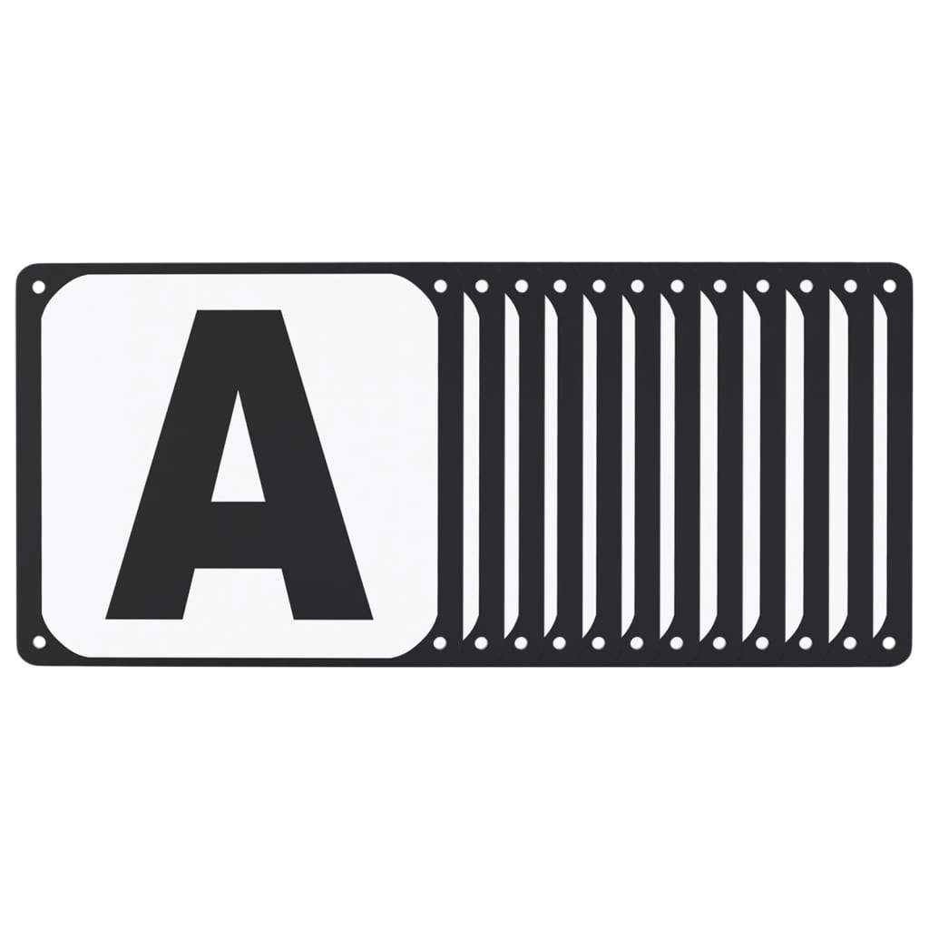 Vidaxl dressuurletters 12 st staal