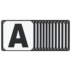 Vidaxl dressuurletters 12 st staal