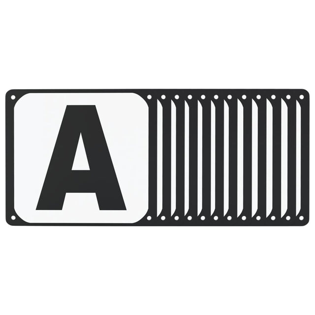 Vidaxl dressuurletters 12 st staal