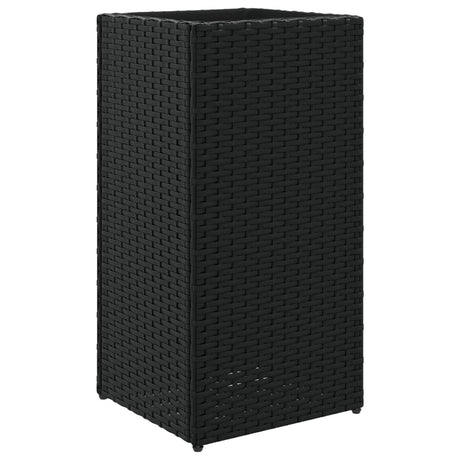 Doniczka Vidaxx 30x30x60 cm polirattan czarna
