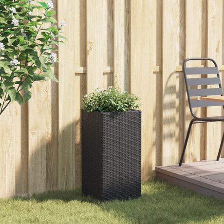 Doniczka Vidaxx 30x30x60 cm polirattan czarna