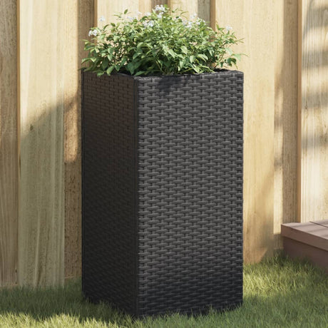 Doniczka Vidaxx 30x30x60 cm polirattan czarna