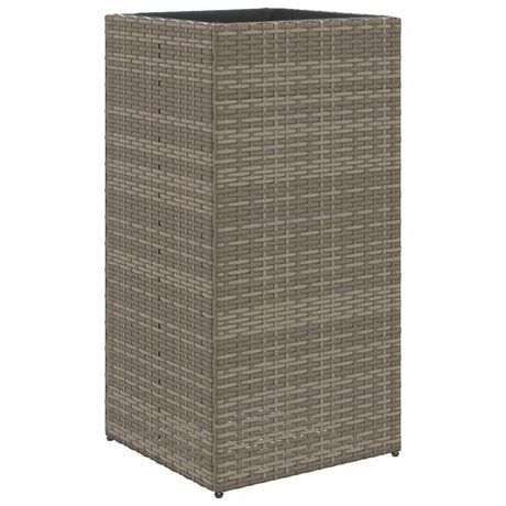 Doniczka Vidaxx 40x40x80 cm polirattan szara