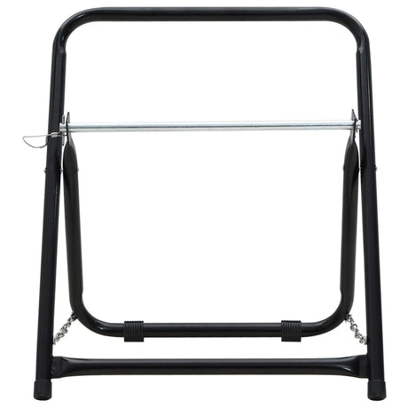 Wózek na bęben na wąż VidaXL 48 cm 45 kg stal malowana proszkowo na kolor czarny