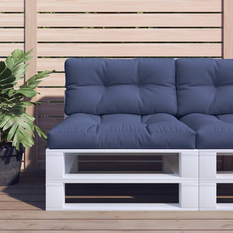 Poduszka na paletę VidaXL 120x40x12 cm tkanina granatowa
