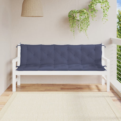 Poduszki na ławkę ogrodową Vidaxx 2 szt. 180x50x7 cm tkanina oxford granatowe
