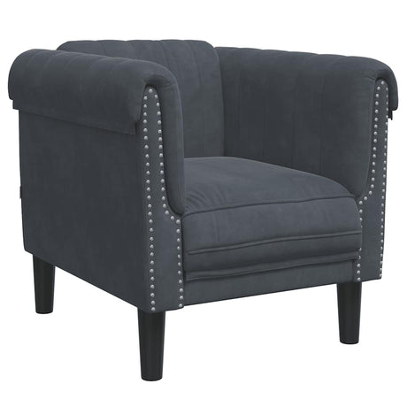 Vidaxl fauteuil fluweel donkergrijs