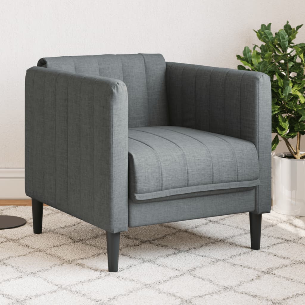 Vidaxl fauteuil stof donkergrijs
