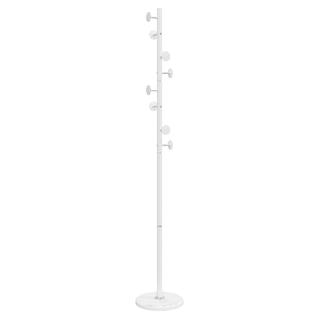 Wieszak VidaXL 176 cm, żelazny, malowany proszkowo, biały