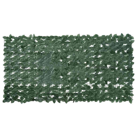 Parawan balkonowy Vidaxxl z ciemnozielonymi liśćmi 200x100 cm