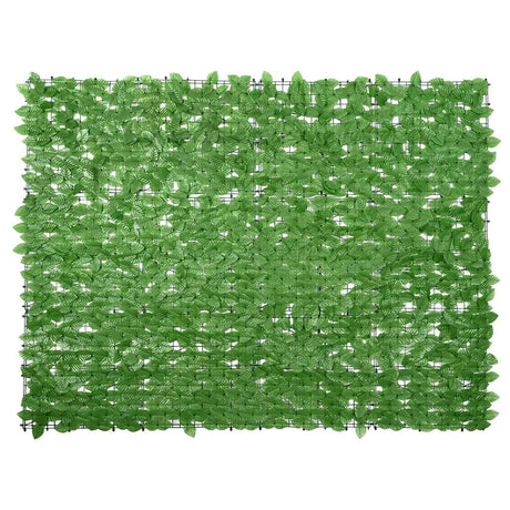 Parawan balkonowy Vidaxxl z zielonymi liśćmi 200x150 cm