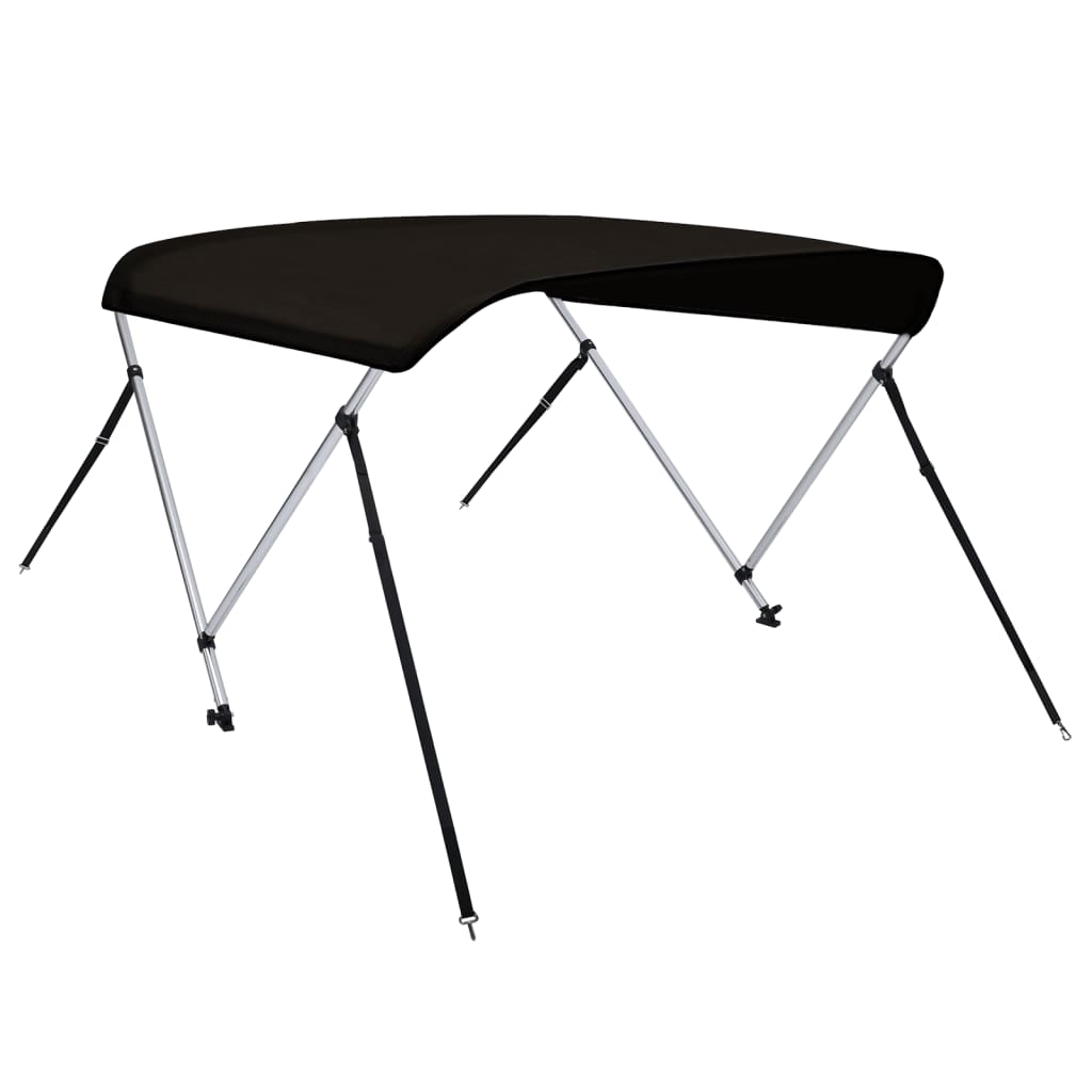 Bimini VidaXL 2 łuki, 180x130x110 cm, czarne