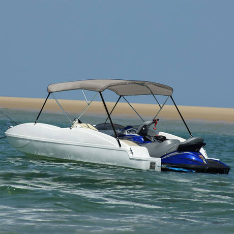 Bimini VidaXL górne 3 łuki, 183x140x137 cm, szare