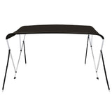 Bimini VidaXL 3 łuki, 183x140x137 cm, czarne