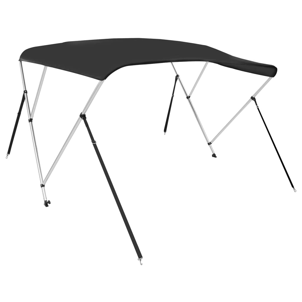 Bimini VidaXL 3 łuki, 183x160x137 cm, czarne