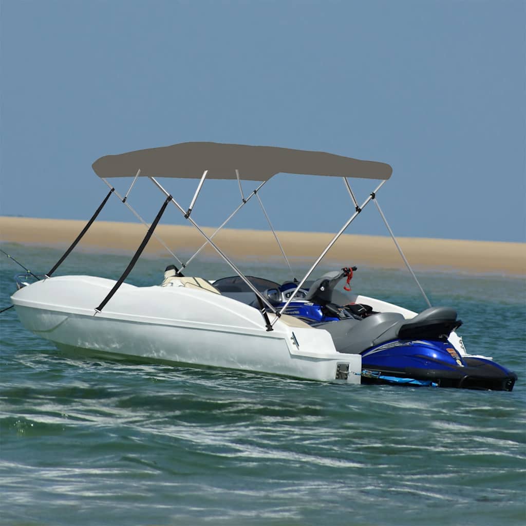 Bimini VidaXL 4 łuki, 243x210x137 cm, szare