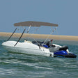 Bimini VidaXL 4 łuki, 243x244x137 cm, szare