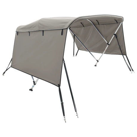 Bimini VidaXL górne 3 łuki ze ściankami bocznymi 183x(170-182)x137 cm