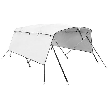 VidaXL Bimini górne 4 łuki ze ścianami bocznymi 243x(170-182)x137 cm