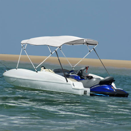 VidaXL Bimini górne 4 łuki ze ścianami bocznymi 243x(170-182)x137 cm