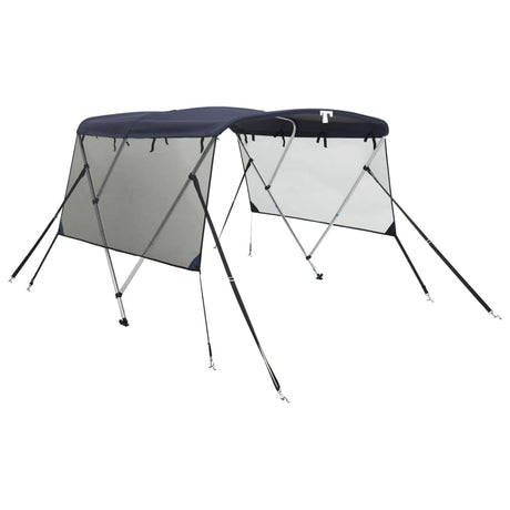 Bimini VidaXL górne 3 łuki ze ścianami bocznymi z siatki 183x(137-152)x137 cm