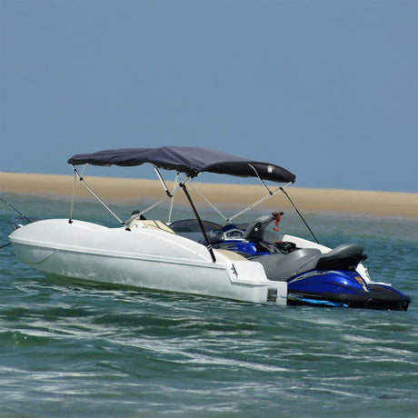 Bimini VidaXL górne 4 łuki ze ścianami bocznymi z siatki 243x(185-198)x137 cm