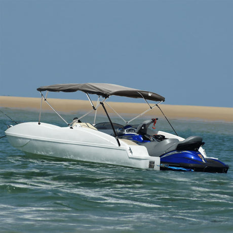 Bimini VidaXL 4 łuki ze ścianami bocznymi z siatki 243x(200-213)x137 cm