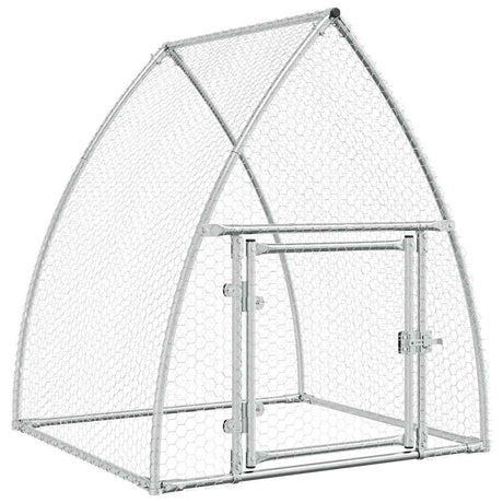 Kurnik Vidaxx 100x105x120 cm stal ocynkowana w kolorze srebrnym