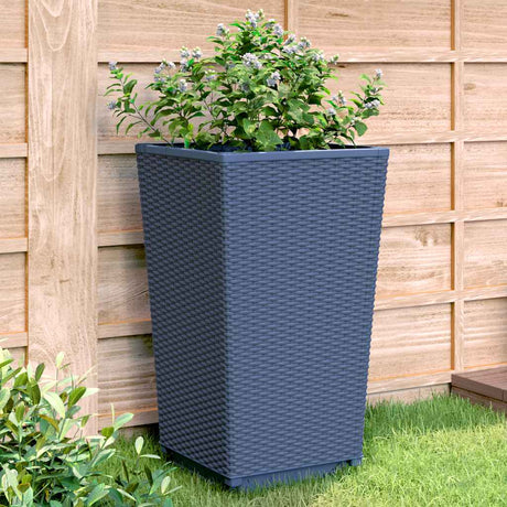 Donice Vidaxx 2 szt. 32,5x32,5x57 cm polipropylen niebiesko-szary
