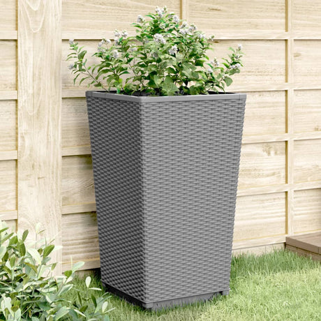 Donice Vidaxx 2 szt. 32,5x32,5x57 cm polipropylen jasnoszary