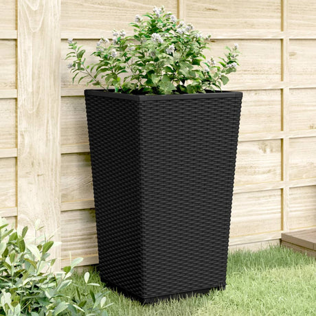 Donice Vidaxx 2 szt. 32,5x32,5x57 cm polipropylen czarne