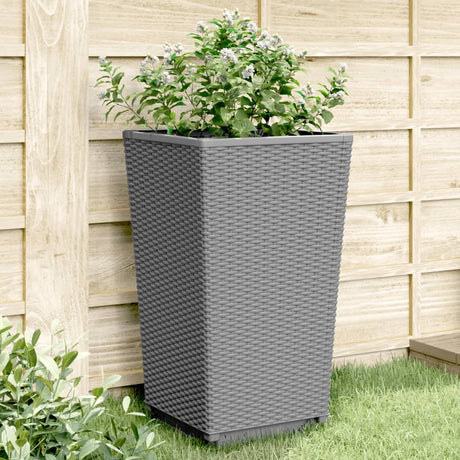 Donice Vidaxx 4 szt. 32,5x32,5x57 cm polipropylen jasnoszary
