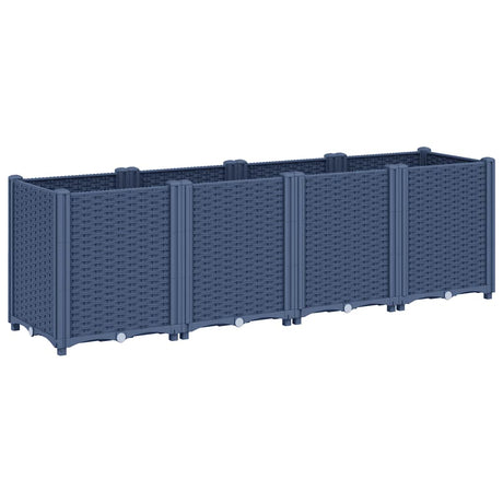 Sadzarka Vidaxx 160x40x53 cm polipropylen niebiesko-szary