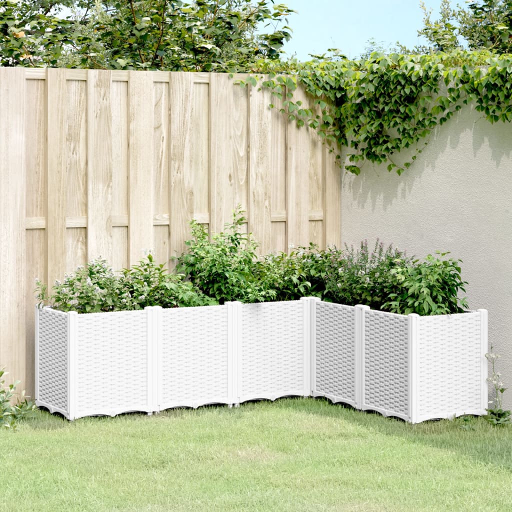 Sadzarka Vidaxx 160x120x53 cm polipropylen biała