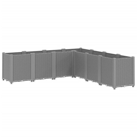Sadzarka Vidaxx 160x160x53 cm polipropylen jasnoszary