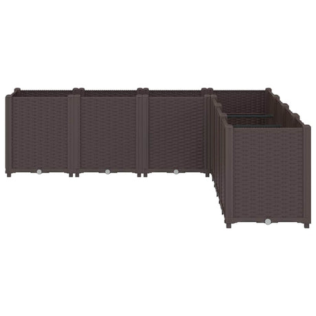 Sadzarka Vidaxx 160x160x53 cm polipropylen brązowa