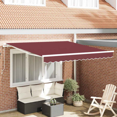 Markiza Vidaxx rozkładana ręcznie 300x250 cm bordowo-czerwona