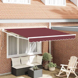 Vidaxl luifel handmatig uittrekbaar 300x250 cm bordeauxrood