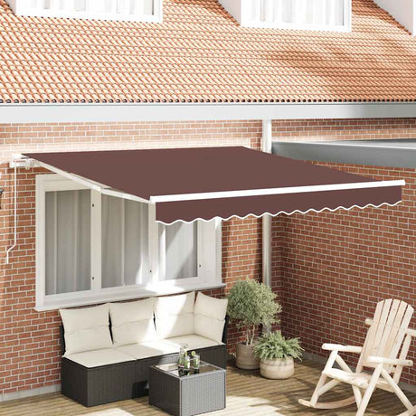 Markiza Vidaxx rozkładana ręcznie 300x250 cm brązowa