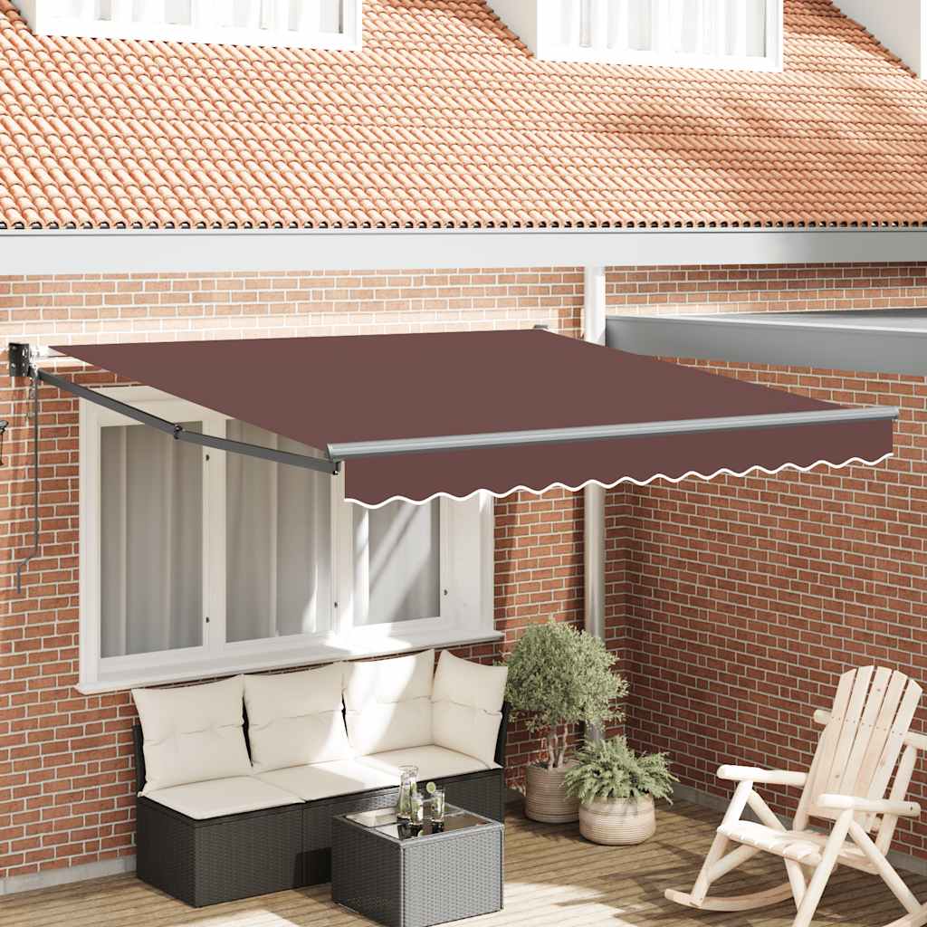 Vidaxl luifel automatisch uittrekbaar 300x250 cm bruin
